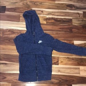 Navy blue girls nike zip up.